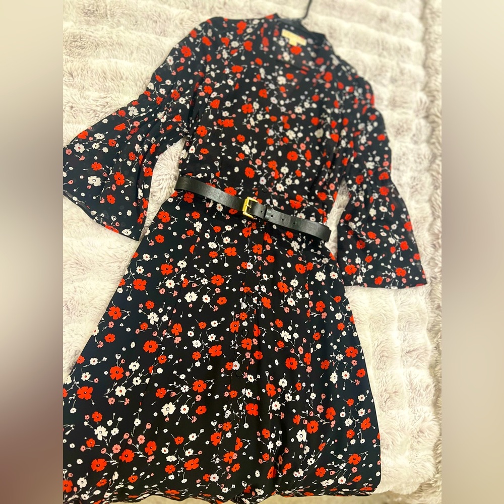 Michael Kors Floral Midi Dress